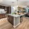 kitchen with island and hardwood floors