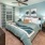 Bedroom with Carpets & Green Accents
